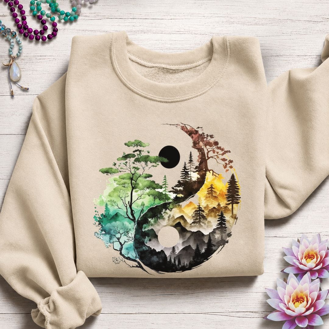 Nature Yin Yang Sweatshirt Sand