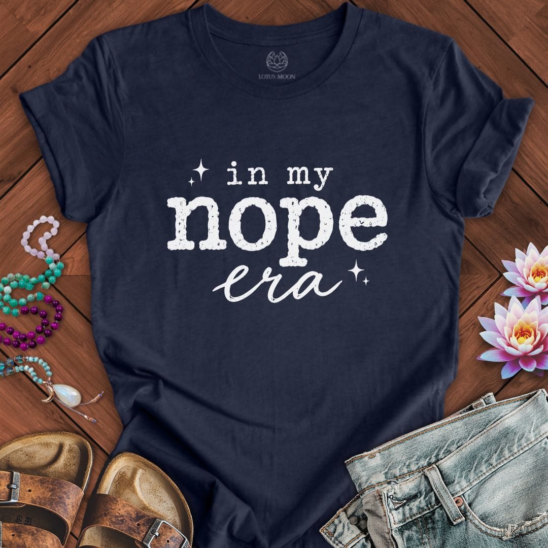 Printify T-Shirt Nope Era Tee Heather Midnight Navy / S