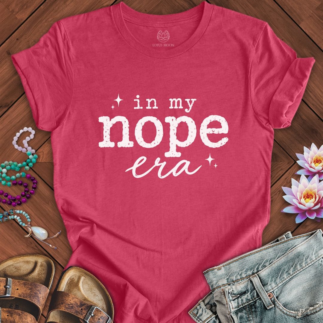 Printify T-Shirt Nope Era Tee Heather Raspberry / S