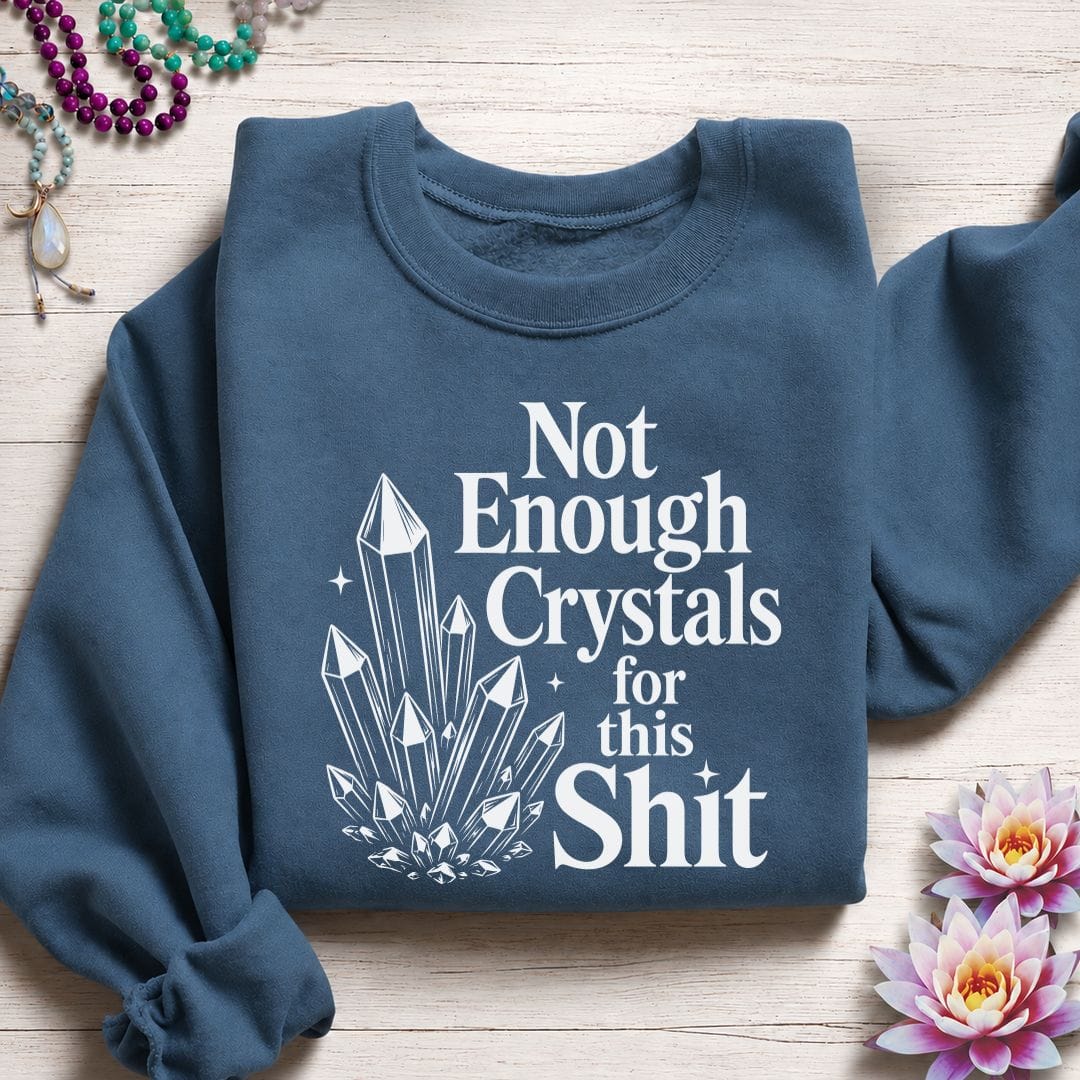 Not Enough Crystals Sweatshirt Indigo Blue
