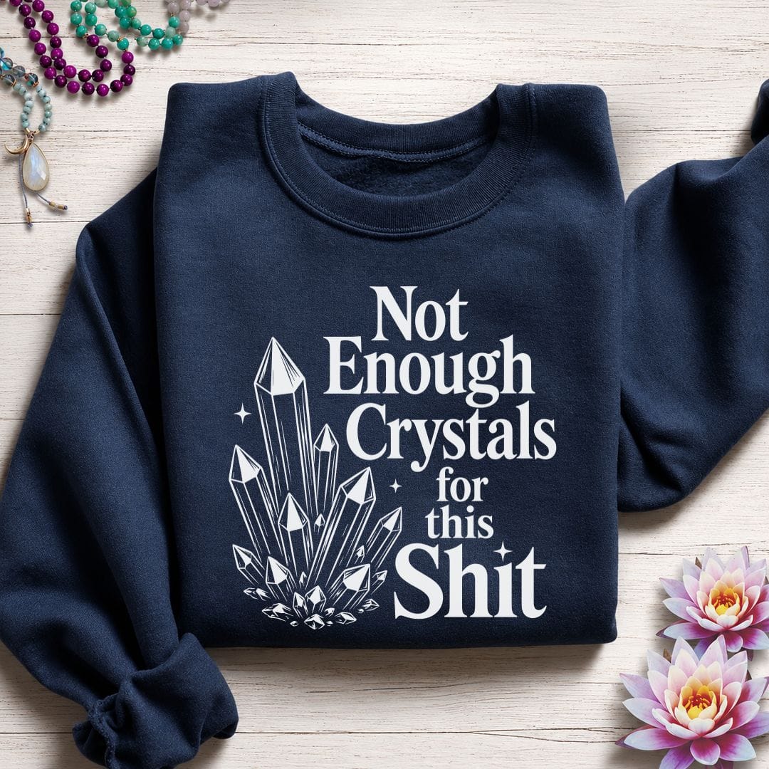 Not Enough Crystals Sweatshirt Navy