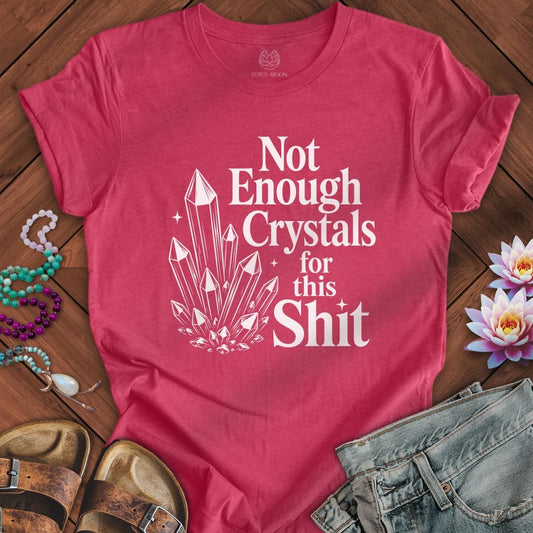 Not Enough Crystals Tee Heather Raspberry