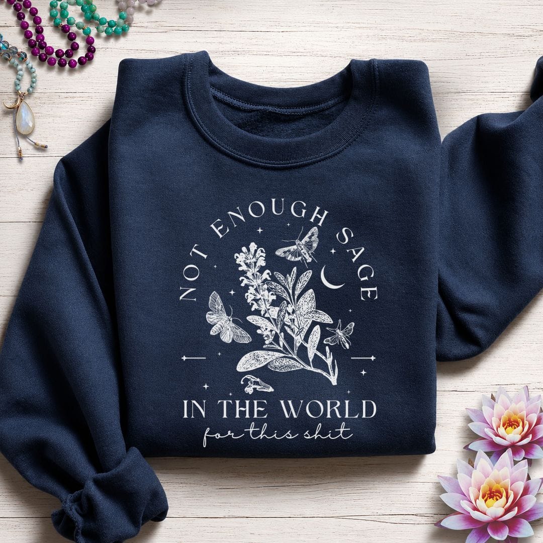 Not Enough Sage Sweatshirt Navy