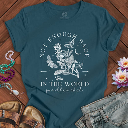Not Enough Sage Tee Deep Teal
