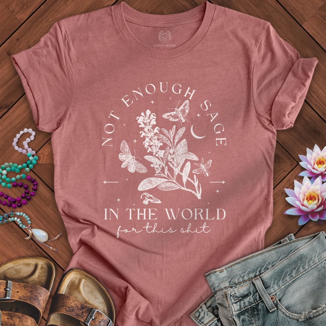 Not Enough Sage Tee Heather Mauve