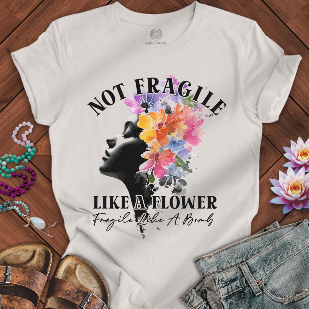 Not Like a Flower Tee Vintage White