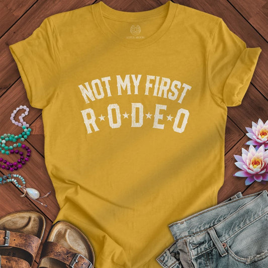 Not My First Rodeo Tee Heather Mustard