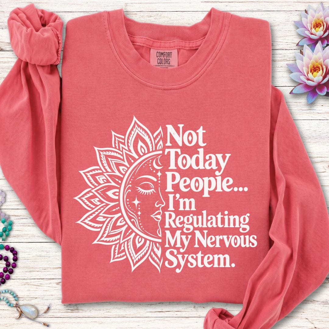 Printify Long-sleeve Not Today Long Sleeve Tee Watermelon / S