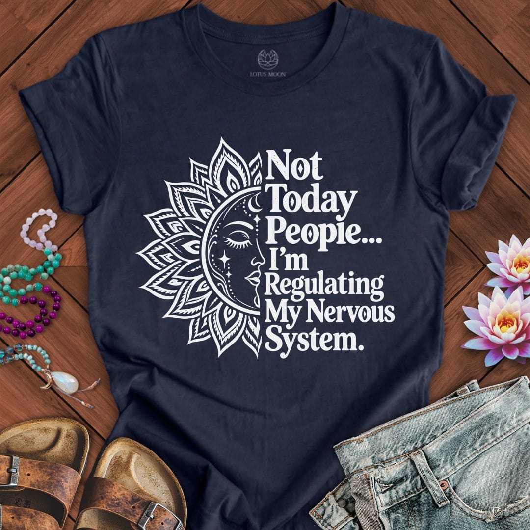 Printify T-Shirt Not Today Tee Heather Midnight Navy / S
