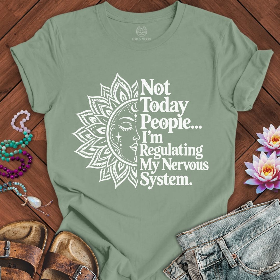 Printify T-Shirt Not Today Tee Sage / S