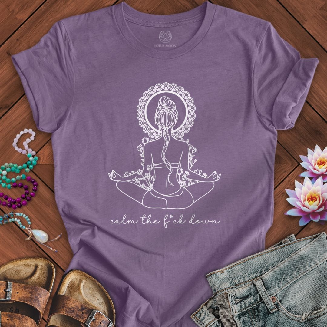 Note to Self Tee Heather Purple