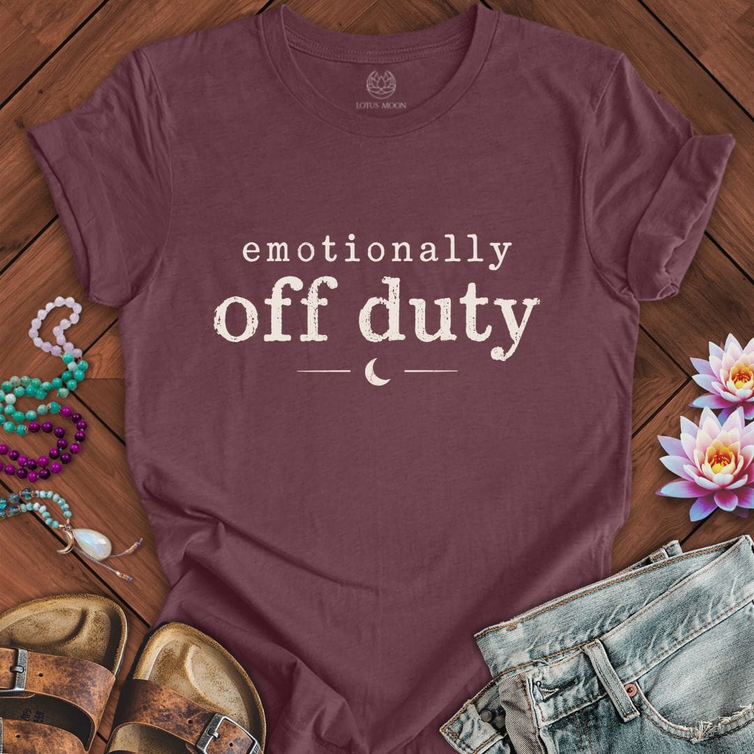 Printify T-Shirt Off Duty Tee Heather Maroon / S