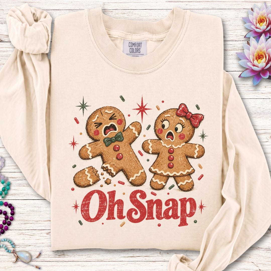 Oh Snap Long Sleeve Tee Ivory