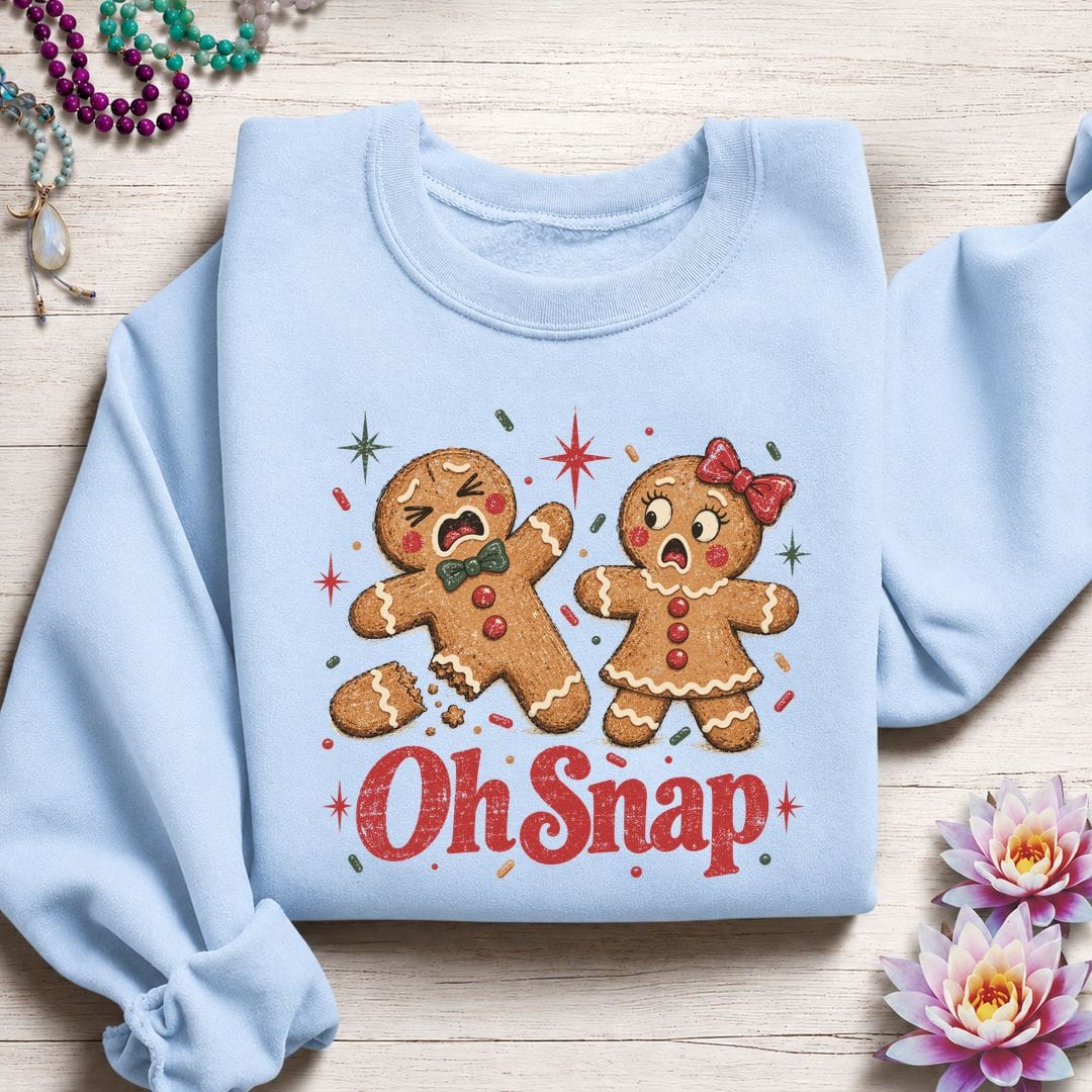 Oh Snap Sweatshirt Light Blue