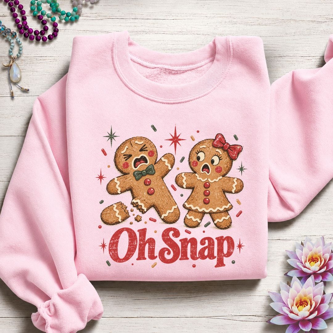 Oh Snap Sweatshirt Light Pink