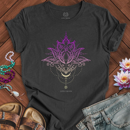 Om Lotus Tee Int Dark Grey Heather