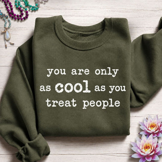 Only As Cool Sweatshirt Military Green