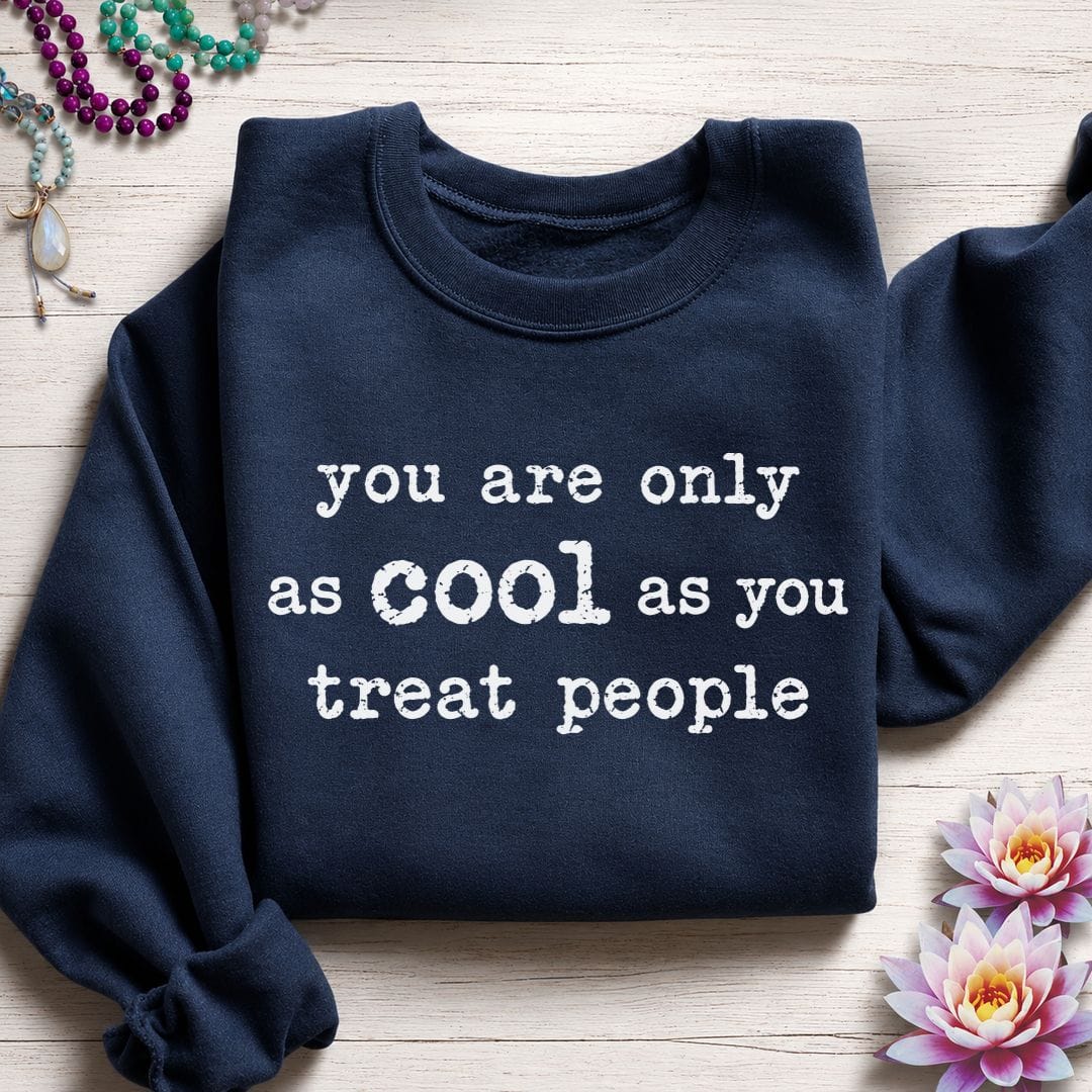 Printify Sweatshirt Only As Cool Sweatshirt Navy / S