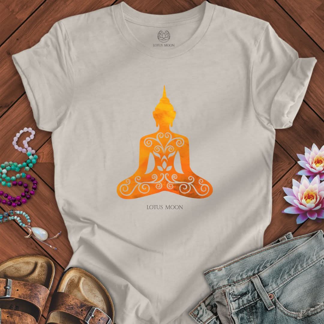 Ornate Buddha Tee Heather Dust