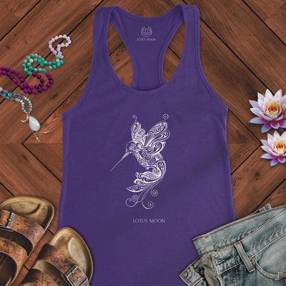 Ornate Hummingbird Tank Solid Purple Rush