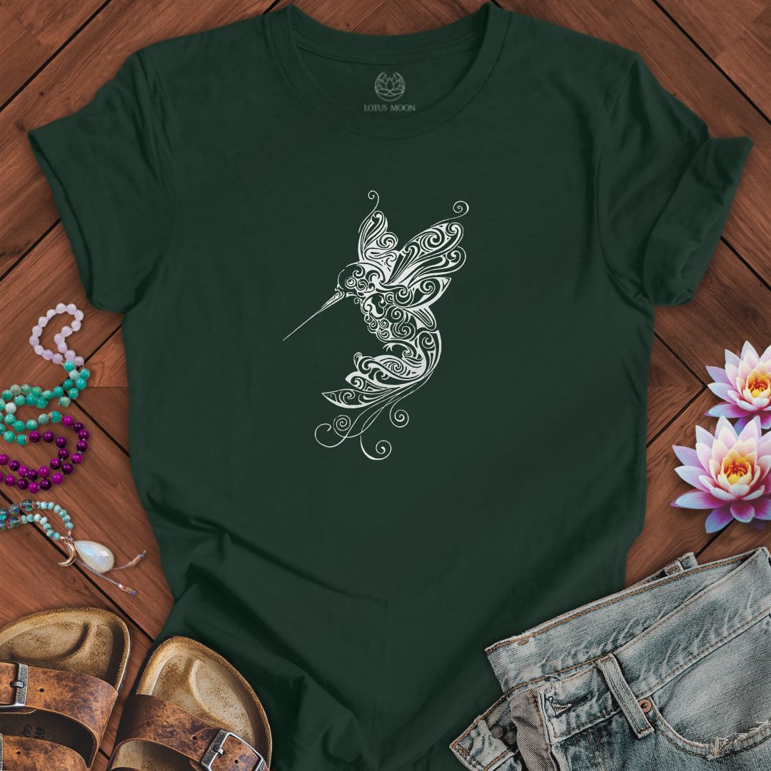 Ornate Hummingbird Tee Forest