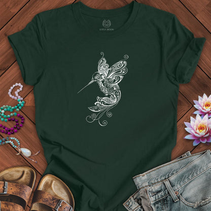 Ornate Hummingbird Tee Forest