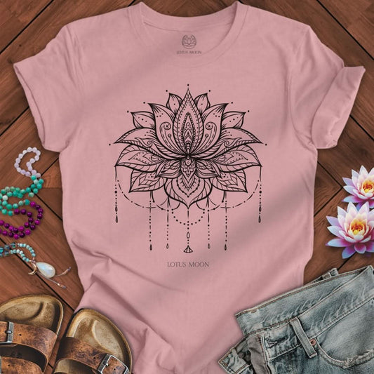 Ornate Lotus Black Tee Orchid