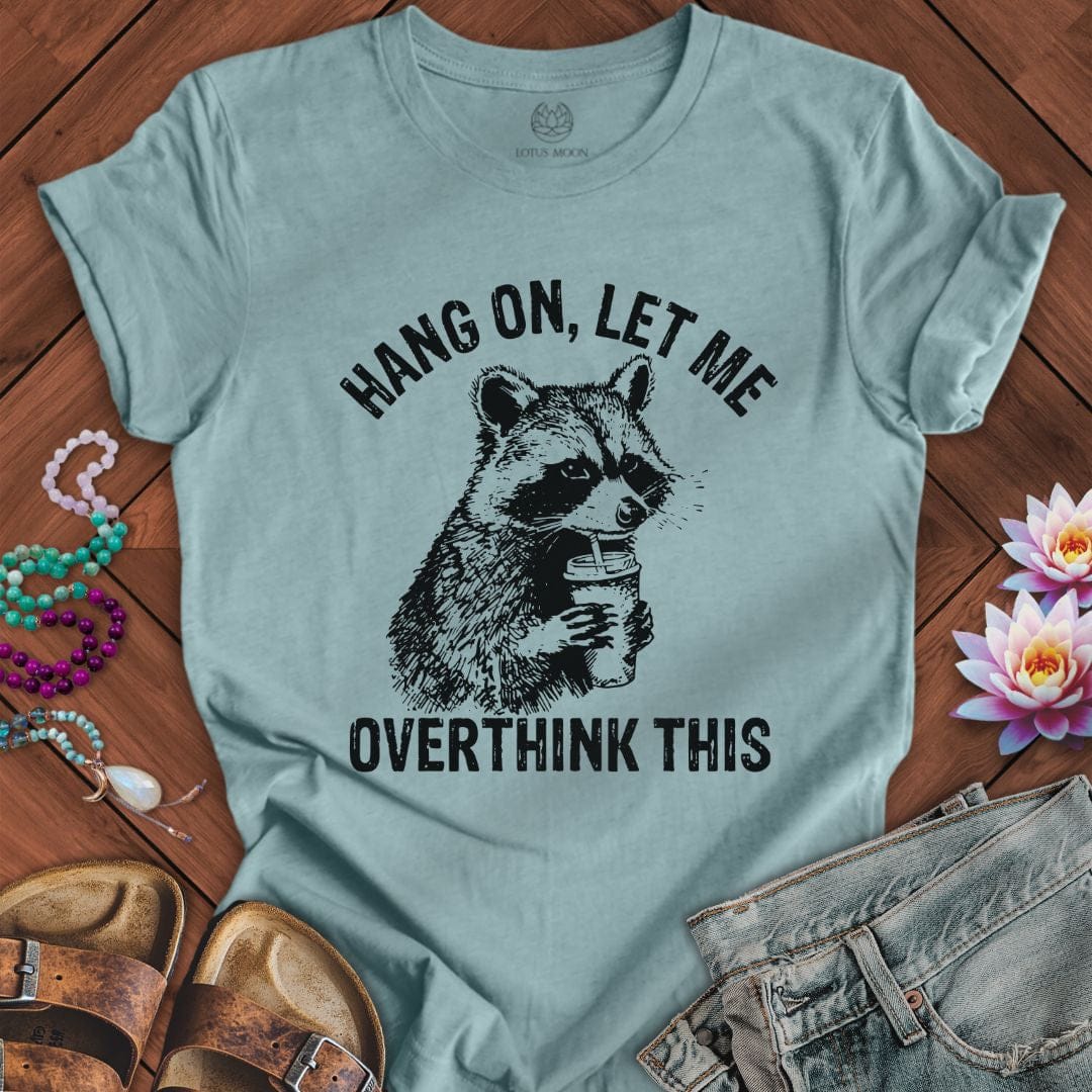 Overthink Tee Heather Blue Lagoon
