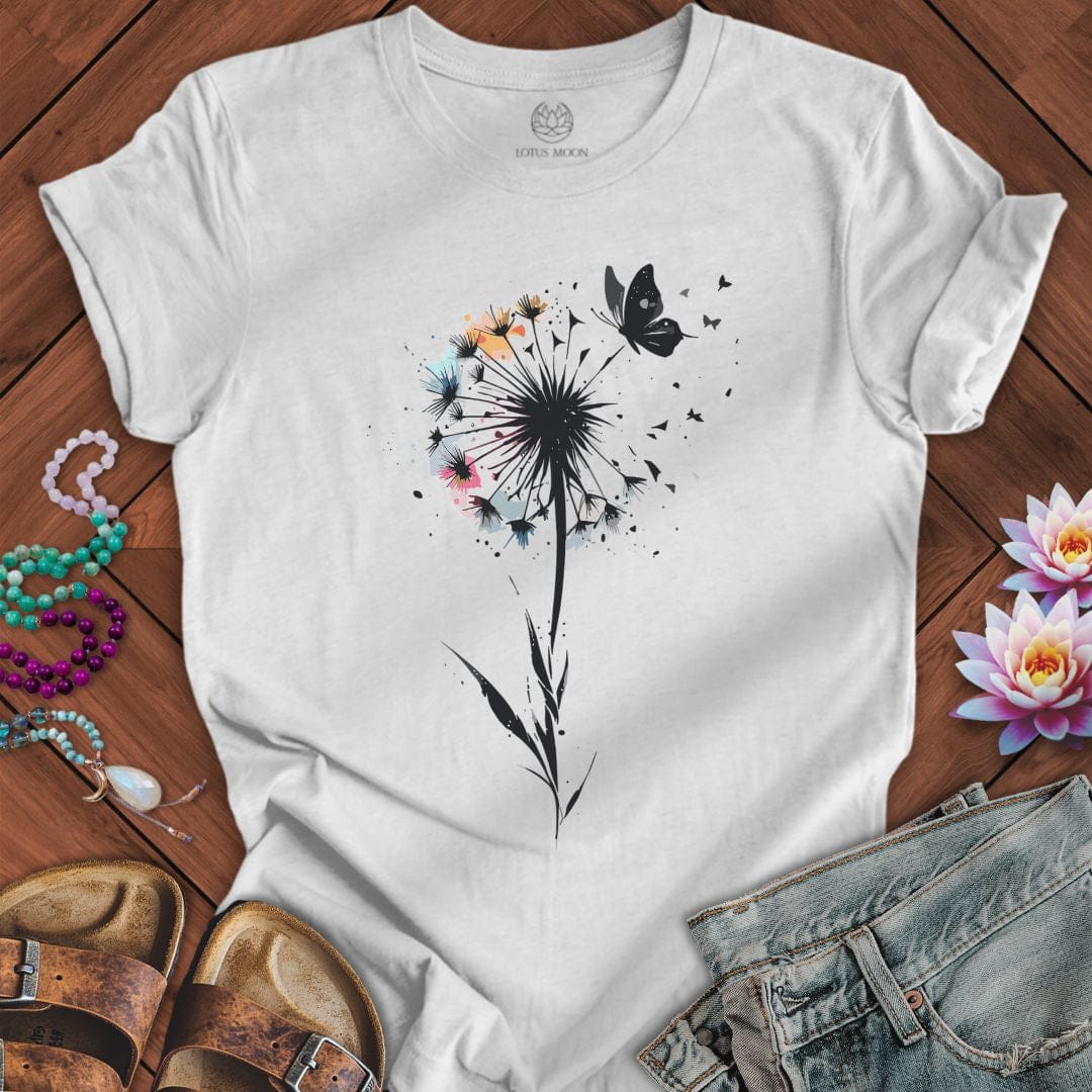 Painted Dandelion Tee Ash