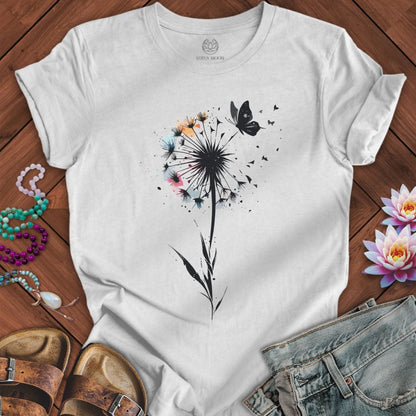 Painted Dandelion Tee Ash