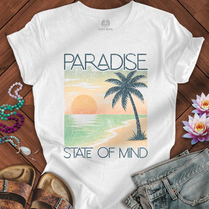 Printify T-Shirt Paradise State of Mind Tee White / S
