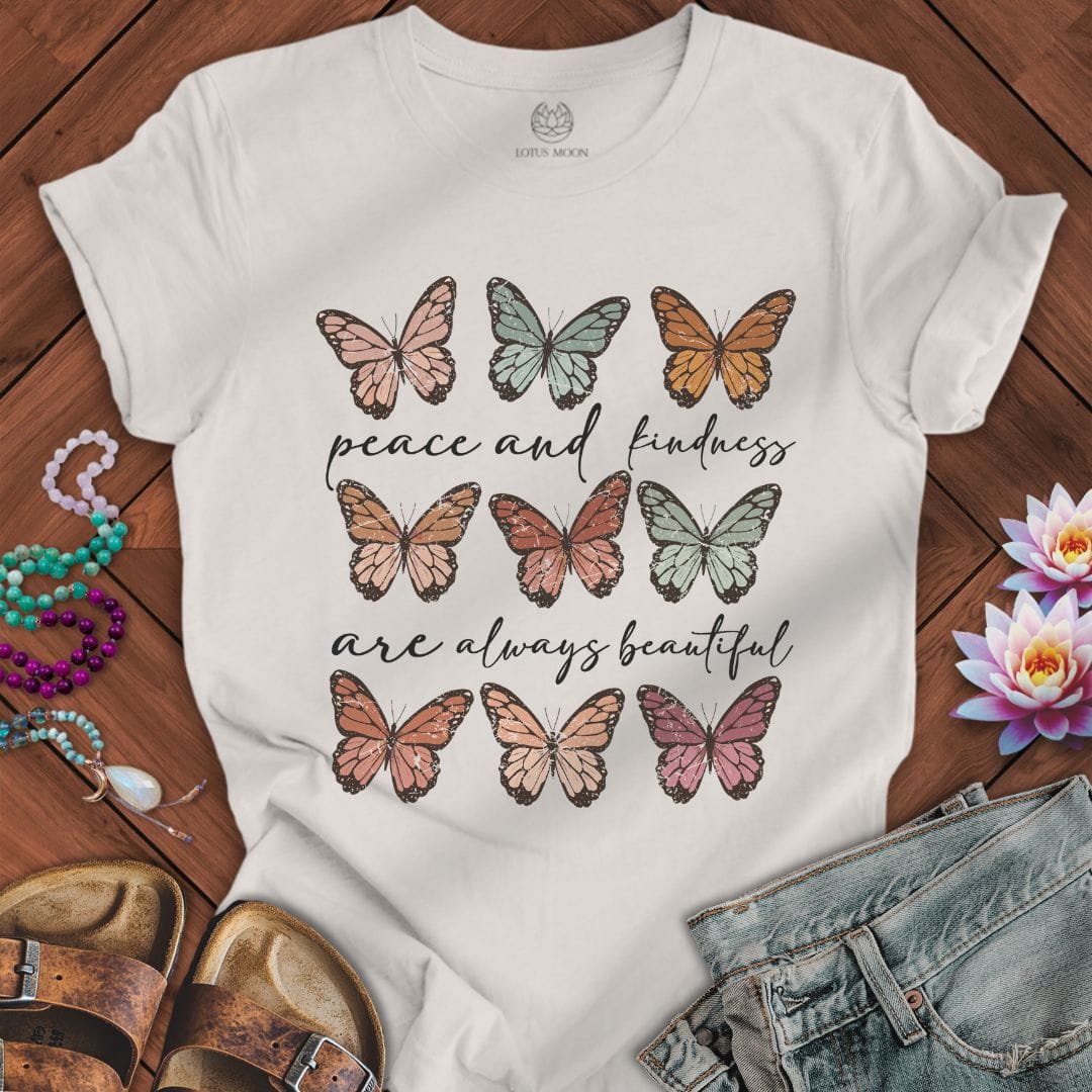 Peace and Kindness Tee Vintage White