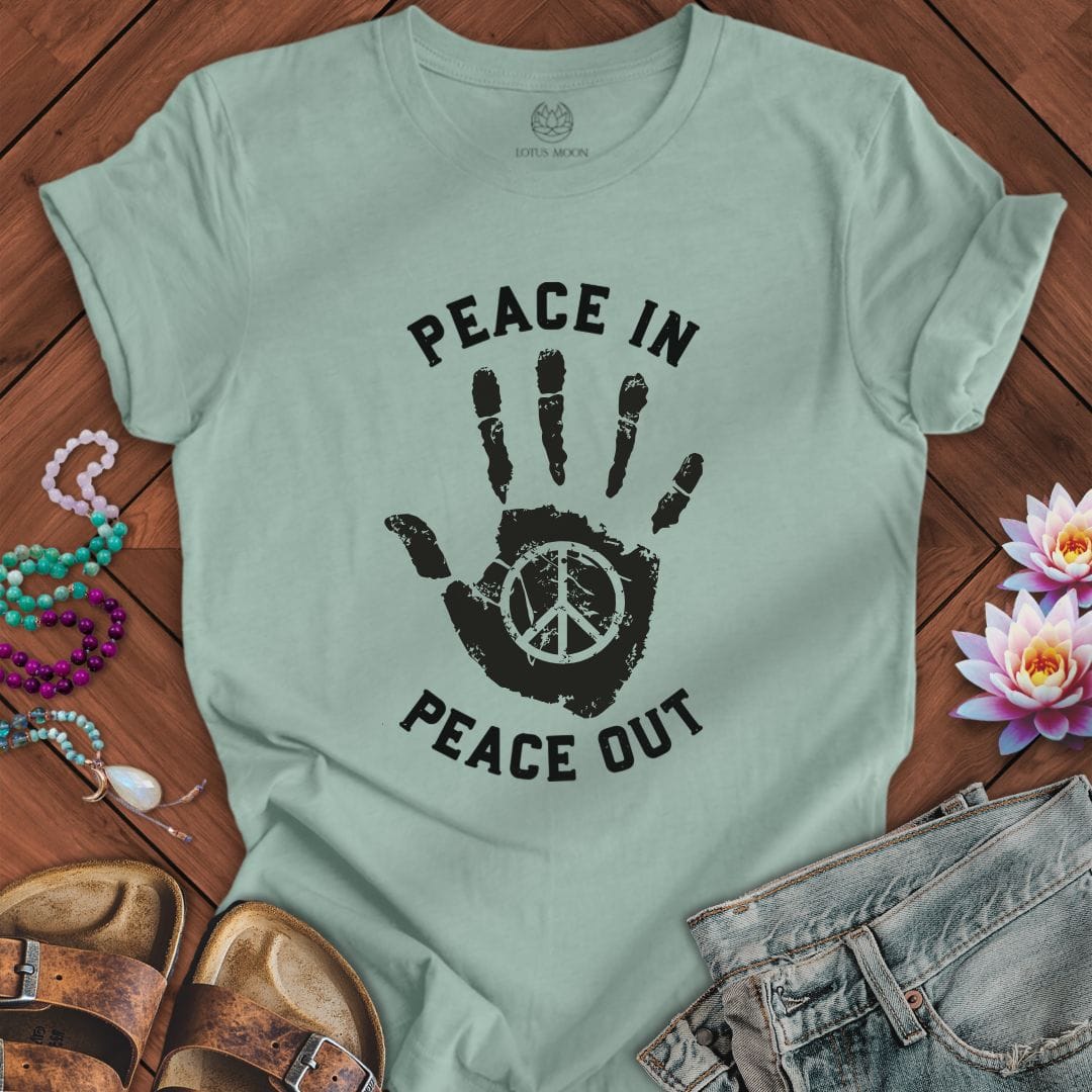 Peace In Tee Dusty Blue