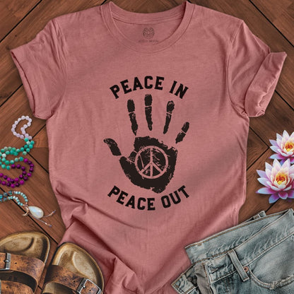 Peace In Tee Heather Mauve