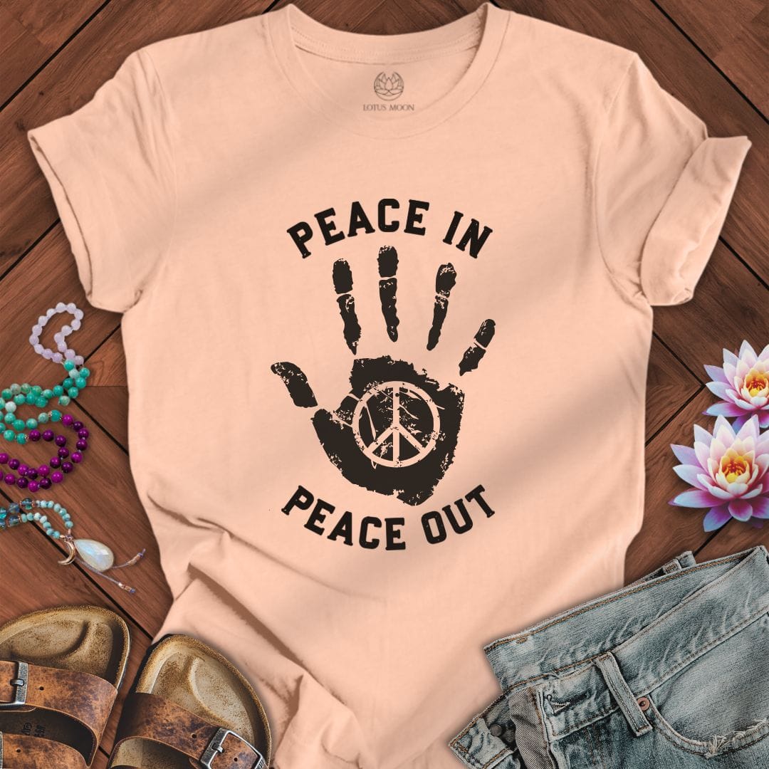 Peace In Tee Peach