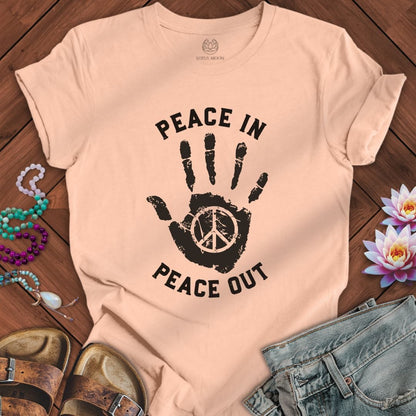 Peace In Tee Peach