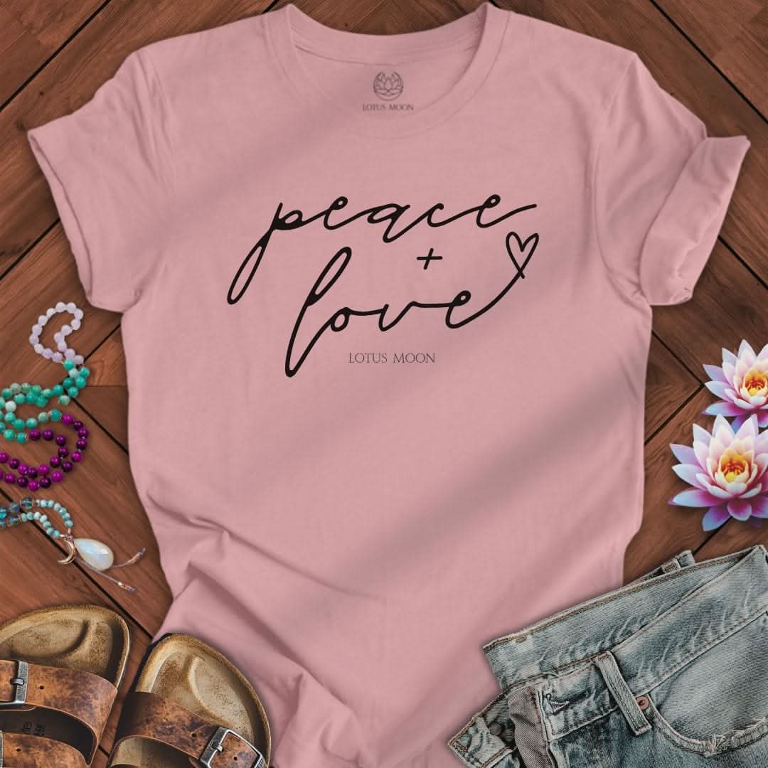 Peace + Love Tee Orchid