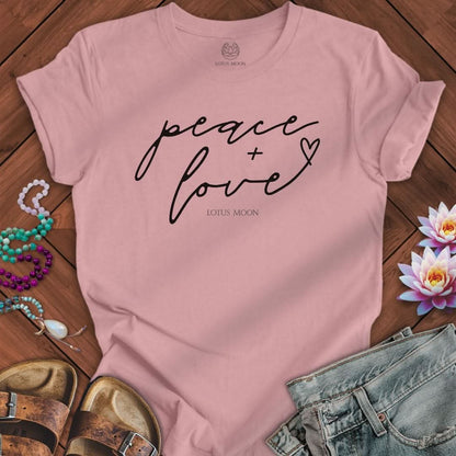 Peace + Love Tee Orchid