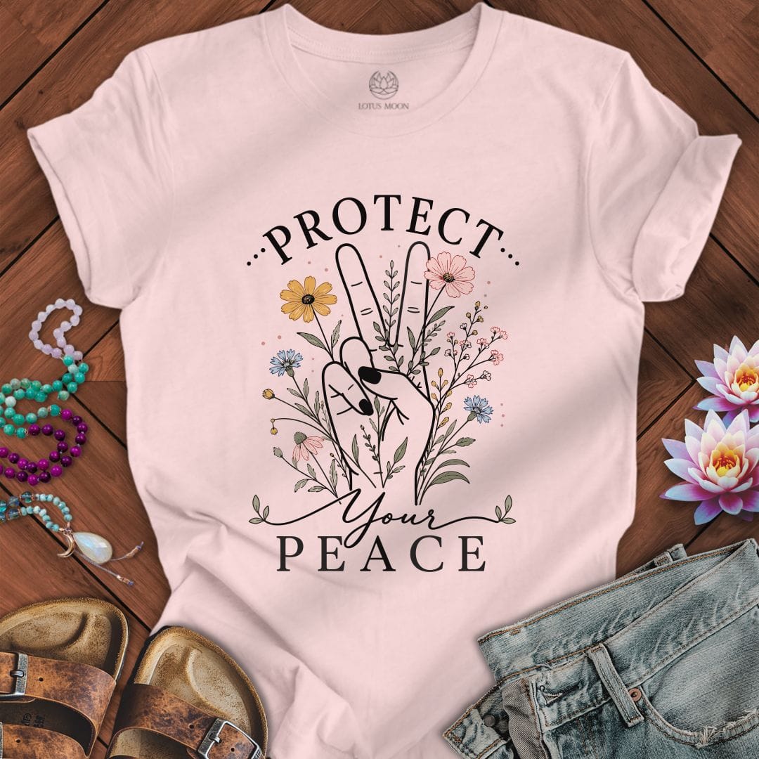 Printify T-Shirt Peace Protection Tee Soft Pink / S