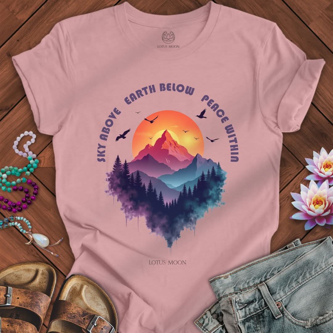Peace Within Tee Orchid