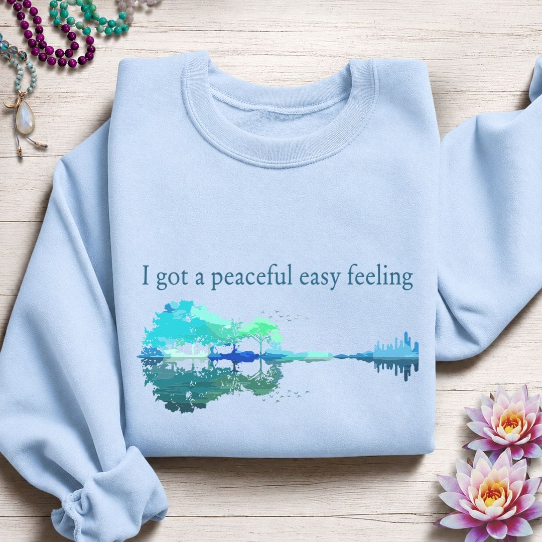 Peaceful Easy Feeling Sweatshirt Light Blue
