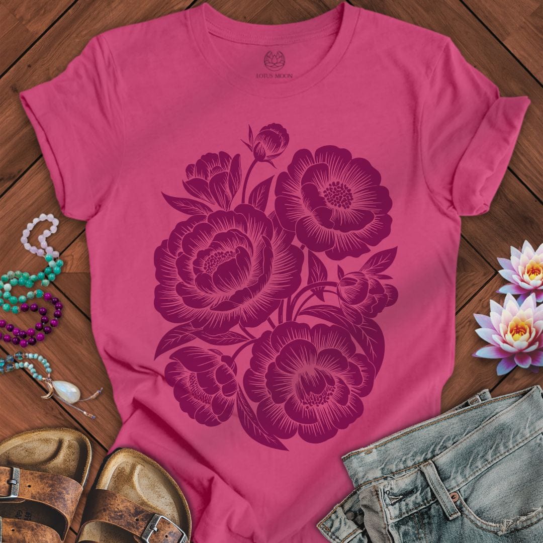 Peonies Tee Berry