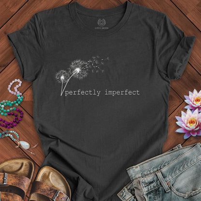 Perfectly Imperfect Dandelion Tee Dark Grey Heather