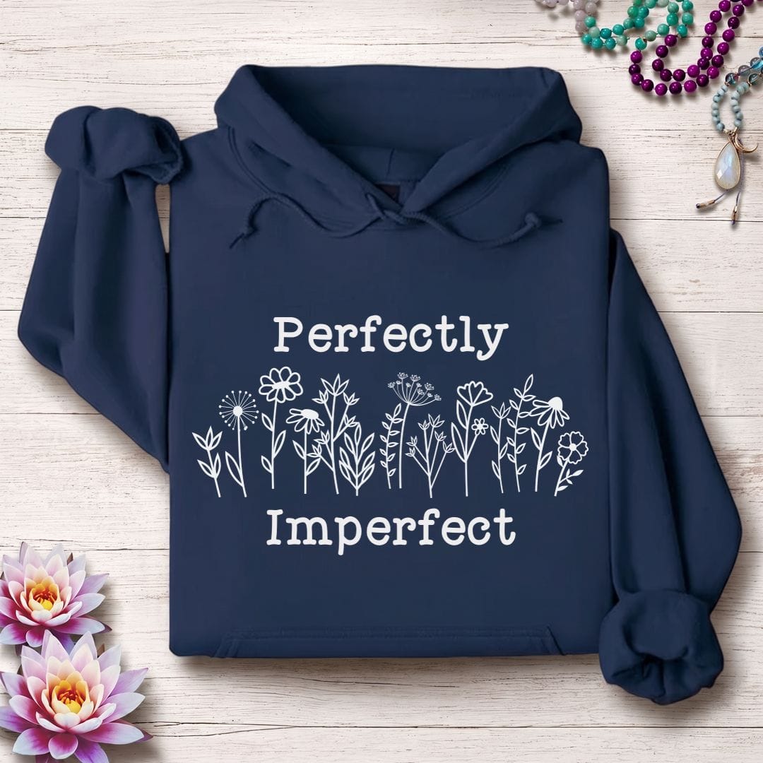 Printify Hoodie Perfectly Imperfect Hoodie Navy / S