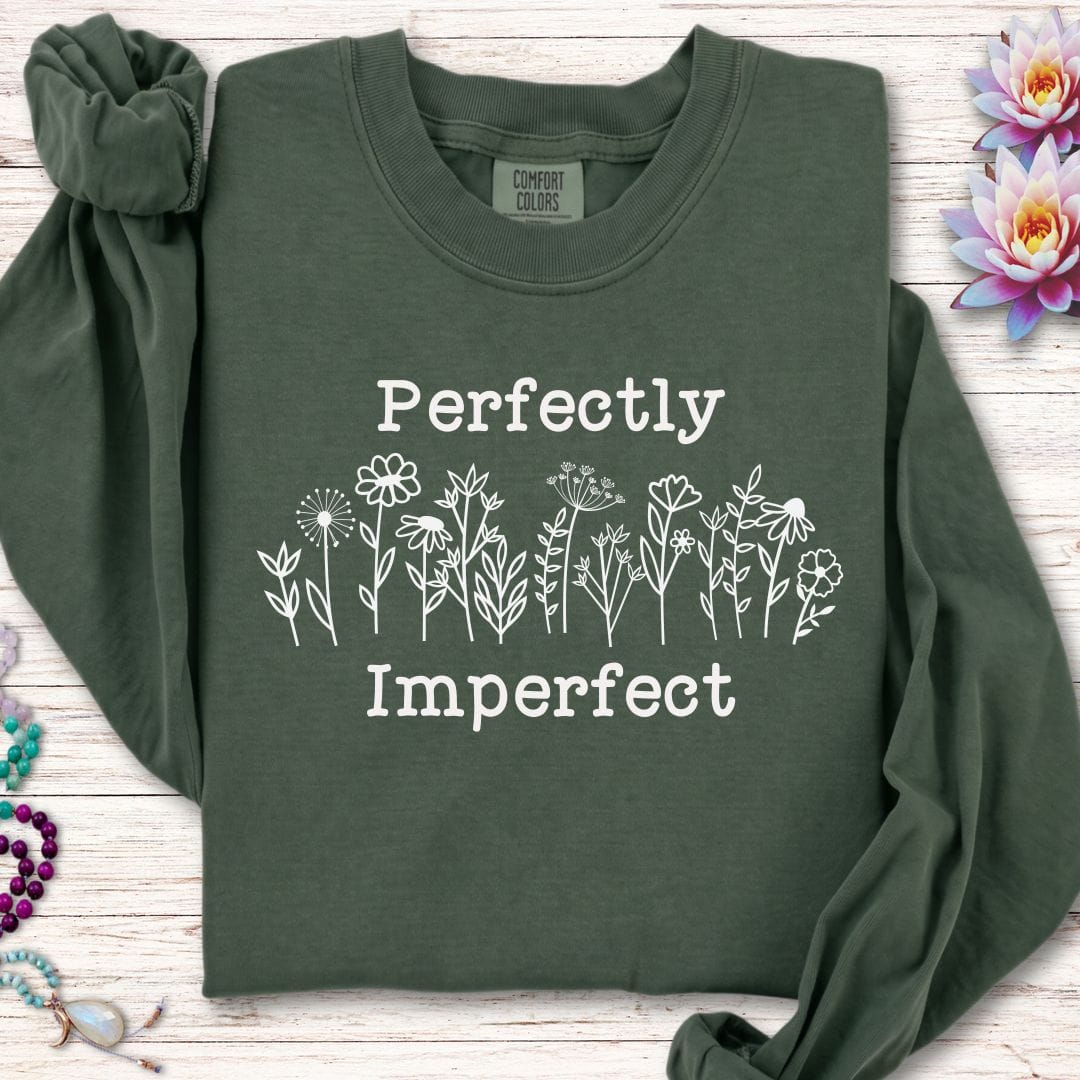 Printify Long-sleeve Perfectly Imperfect Long Sleeve Tee Hemp / S
