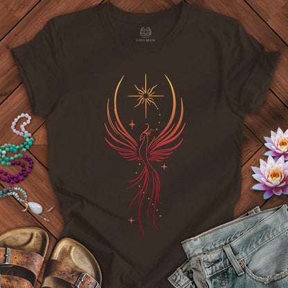 Printify T-Shirt Phoenix Rising Tee Brown / S