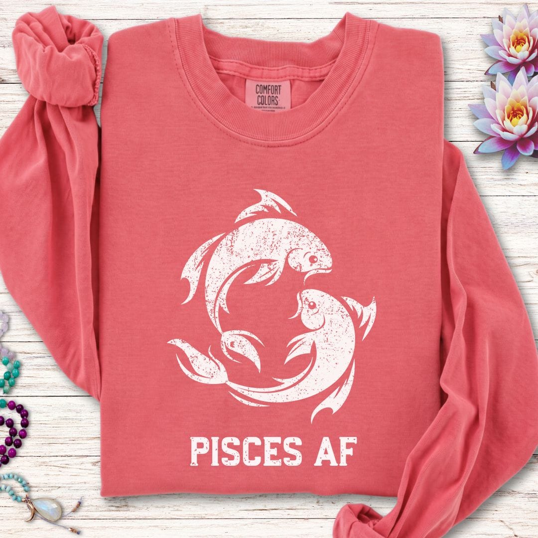 Pisces AF Long Sleeve Tee Watermelon
