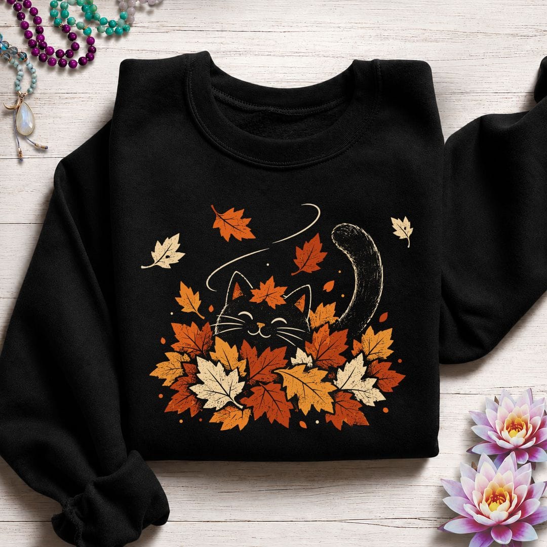 Playful Autumn Sweatshirt Black