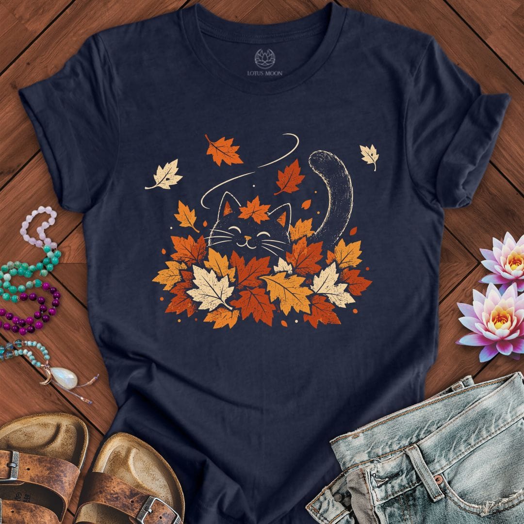 Playful Autumn Tee Heather Midnight Navy