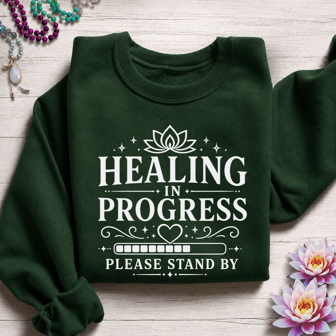 Please Stand By Sweatshirt Forest Green